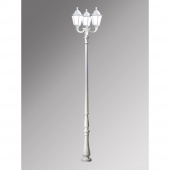 Парковые фонари с 3 светильниками в классическом пушкинском стиле