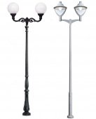 Парковые фонари с 2 светильниками